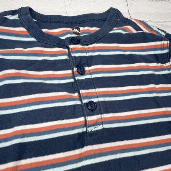 Tea Collection Long Sleeve Cotton Tee Bundle Size 10 Henley + Racecar + Frenchie - Picture 8 of 10